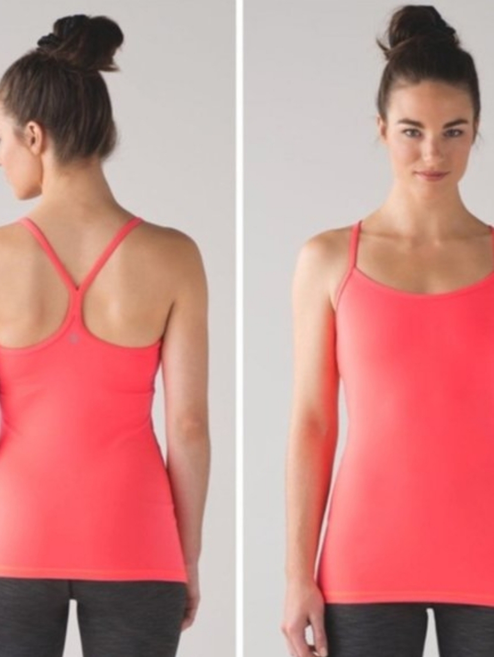 Lululemon Power Y Women’s Limited Electric Coral Pink Tank Top, Size 8